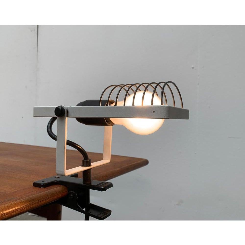 Lámpara de mesa Vintage Italian Sintesi Pinza Clamp de Ernesto Gismondi para Artemide siglo XX en venta