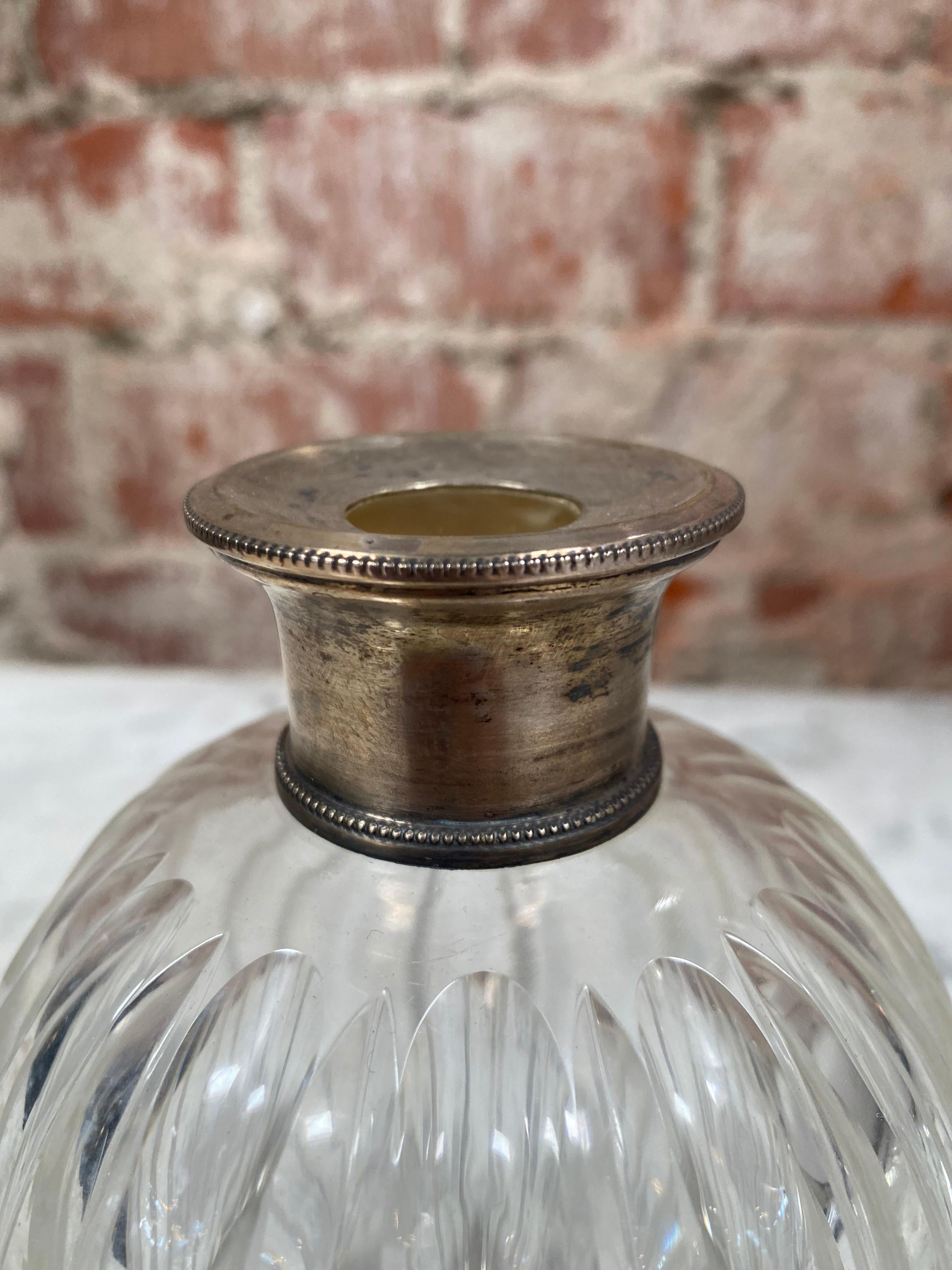 Silver Vintage Italian Small Bottle, 1950s For Sale