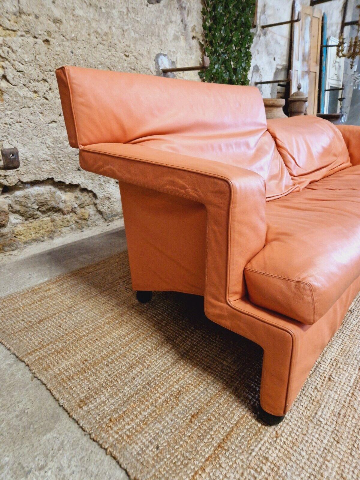 Modern 1980s Paolo Piva Sofa Italian Pink Leather For Sale