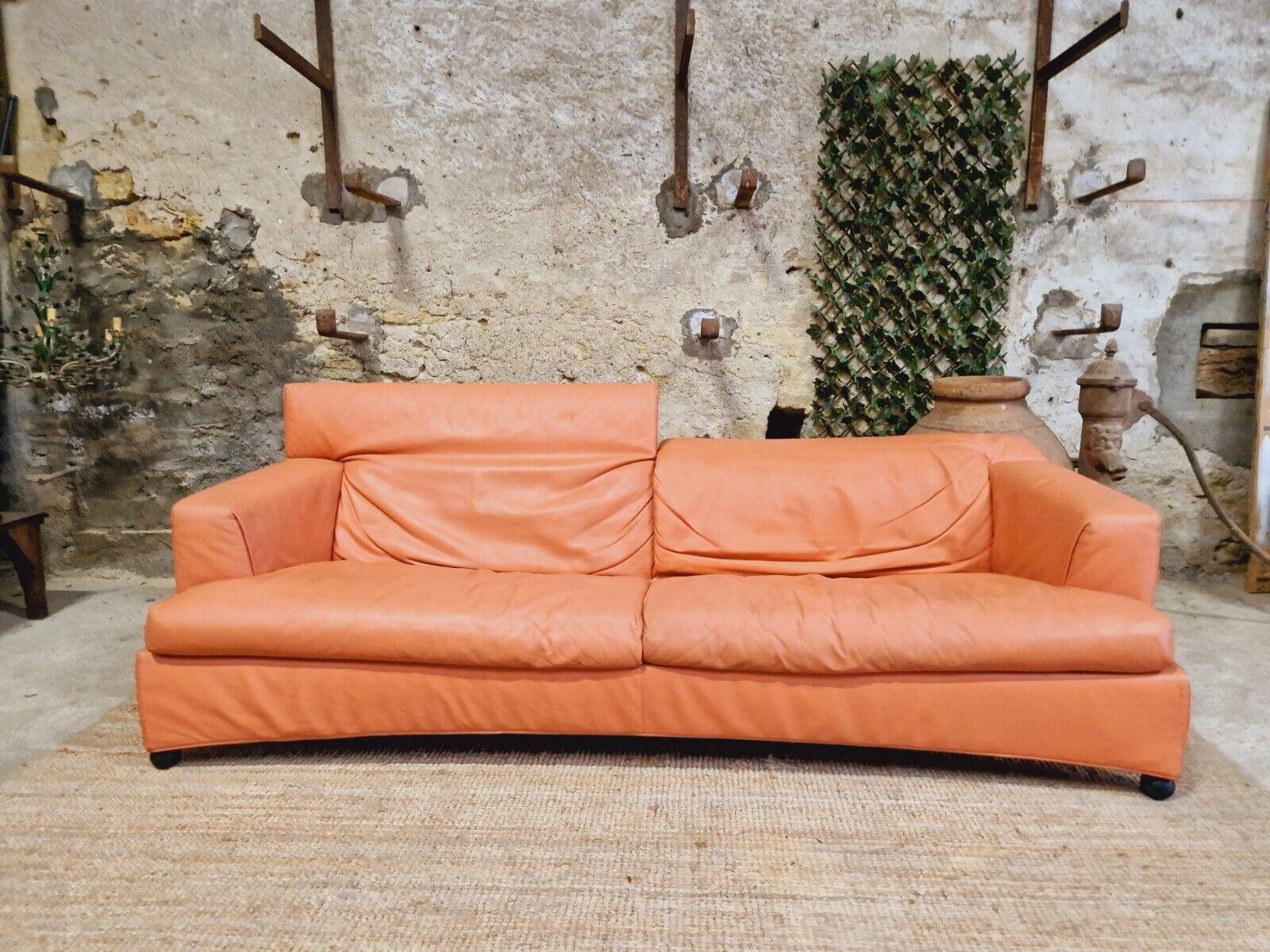 Painted 1980s Paolo Piva Sofa Italian Pink Leather For Sale