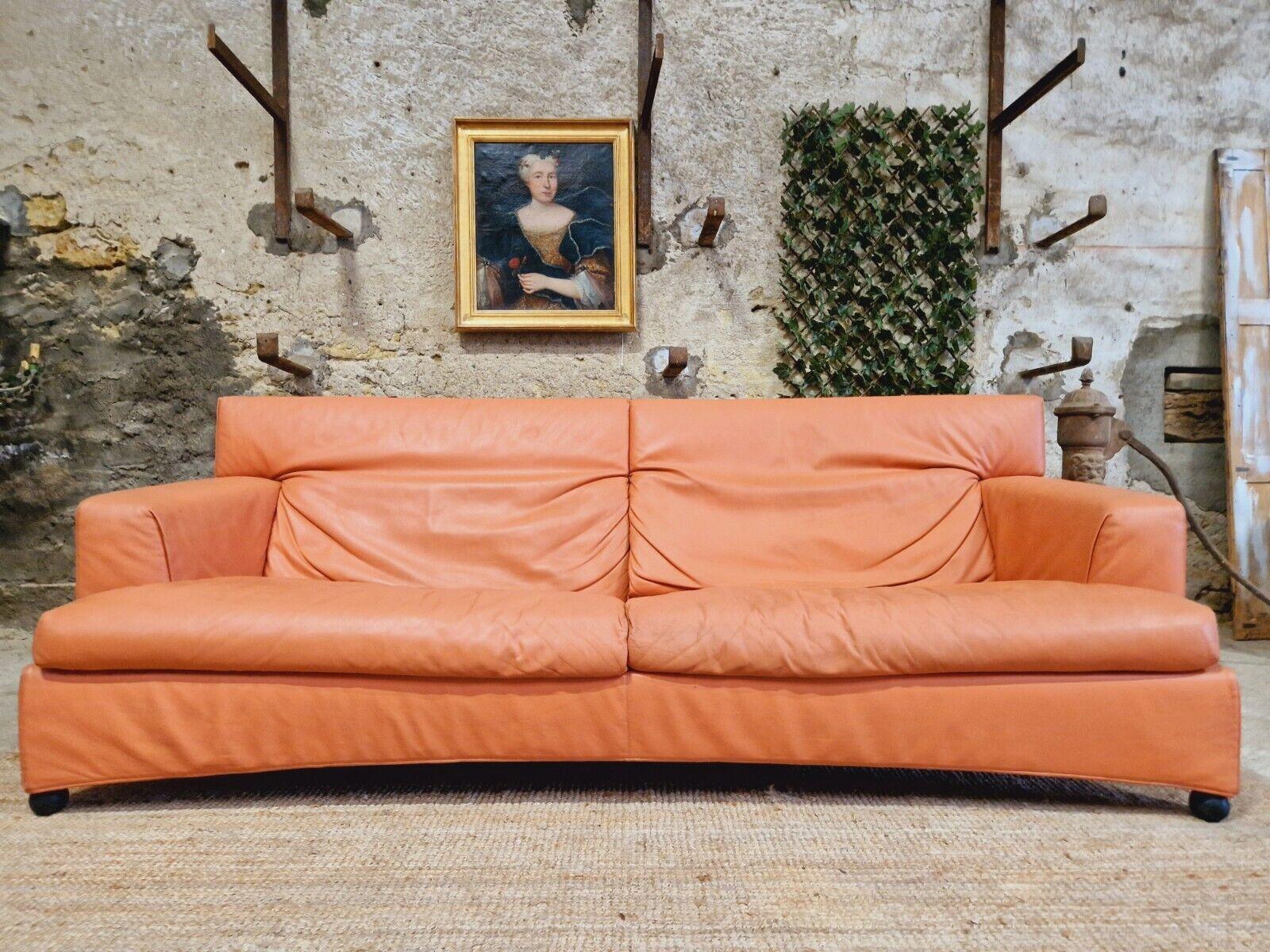 Late 20th Century 1980s Paolo Piva Sofa Italian Pink Leather For Sale