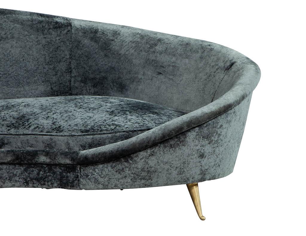 Contemporary Vintage Italian Sofa in the Manner of Federico Munari