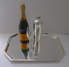 Vintage Italian Solid Silver Tray by Greggio, Padova c.1960