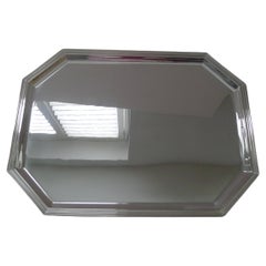 Italienisches Vintage-Tablett aus massivem Silber von Greggio, Padova, ca. 1960