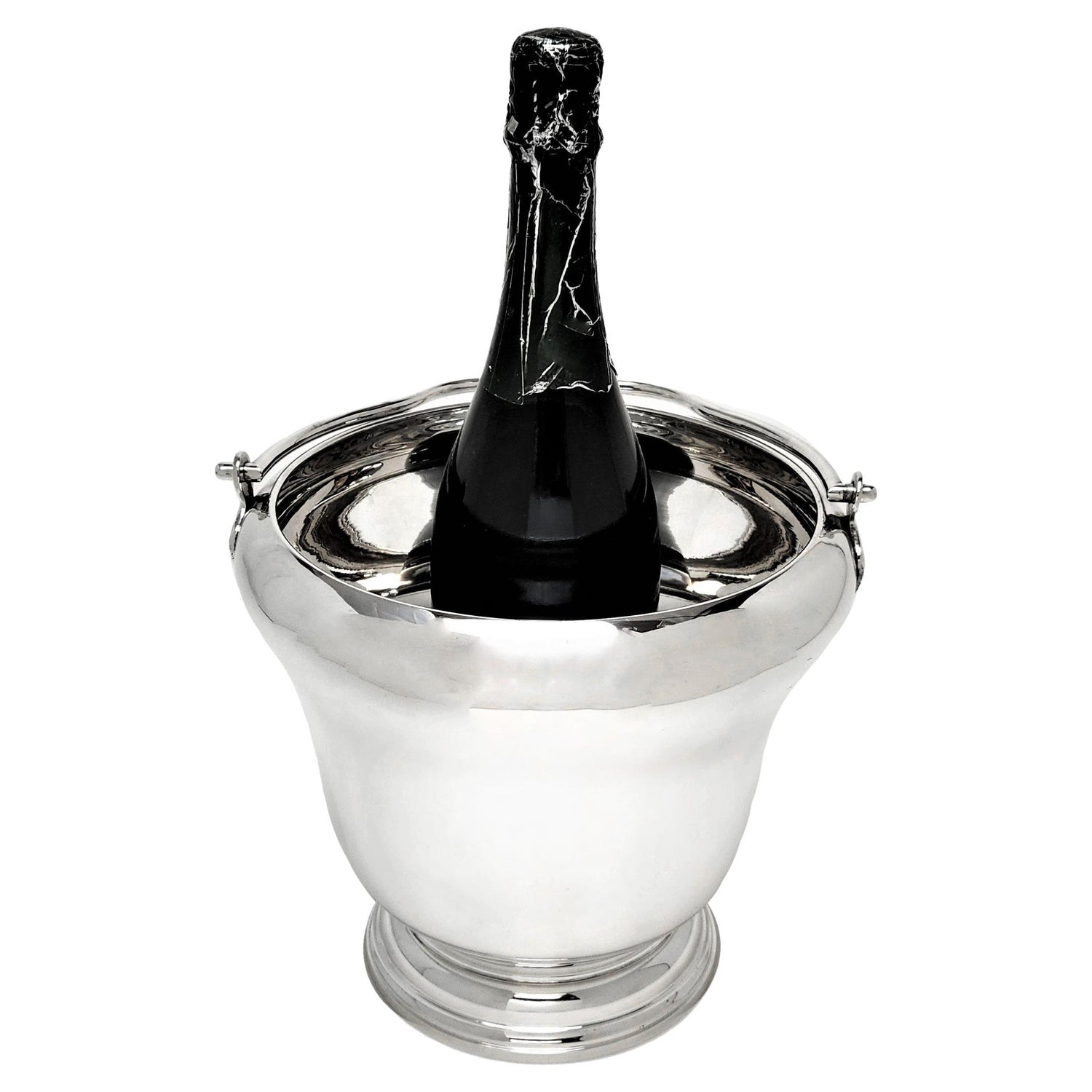 Vintage Italian Solid Silver Wine Cooler Ice Bucket c. 1950