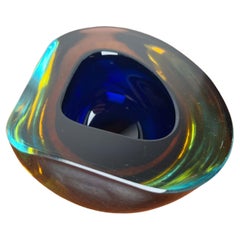 Cuenco de cristal de Murano Vintage Italian Sommerso, Años 70