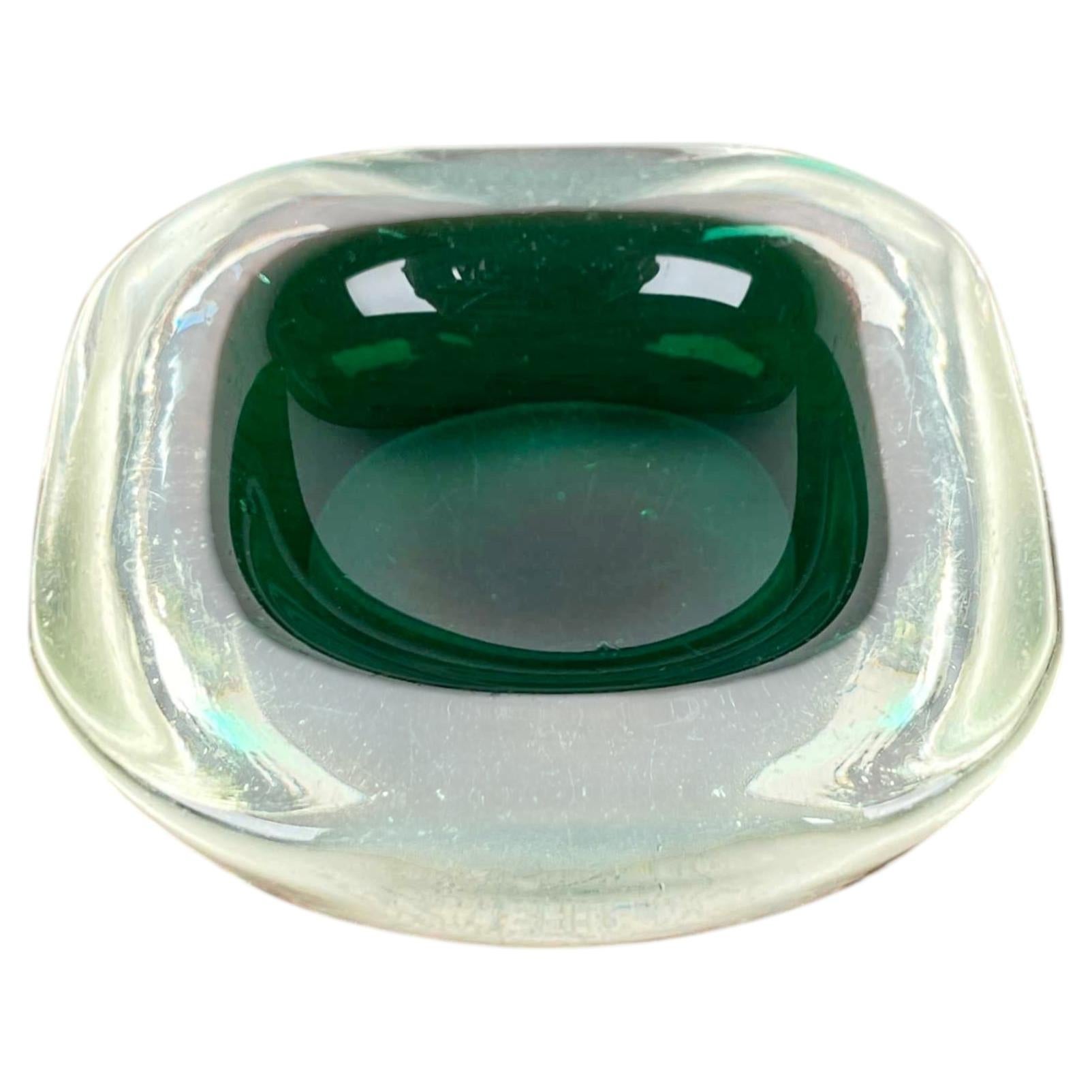Vintage Italian Sommerso Murano Glass Bowl, 1970s