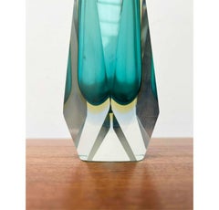 Vintage Italian Sommerso Murano Glass Vase, 1970s