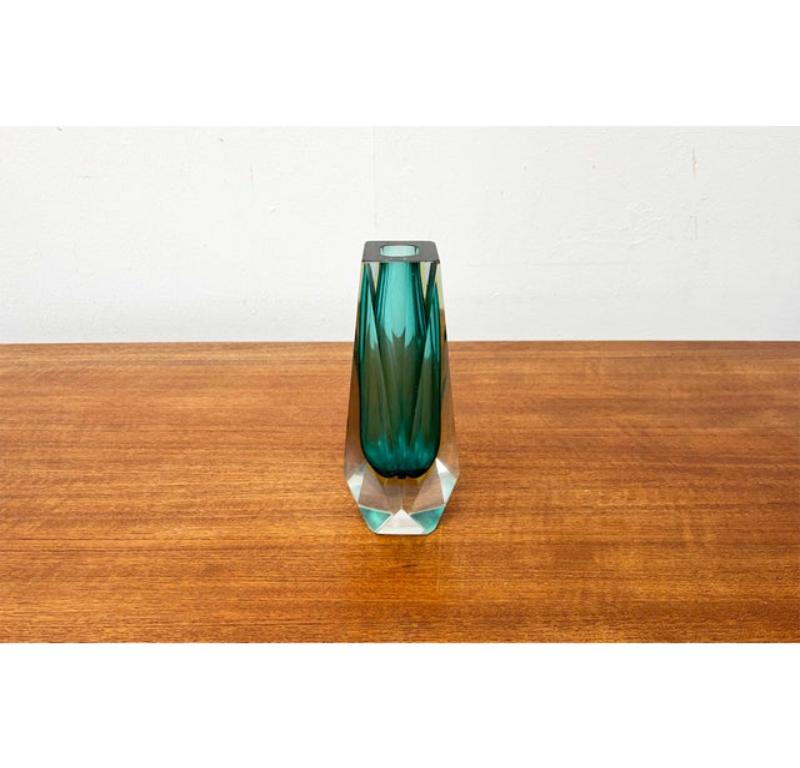 Verre Vase italien Sommerso en verre de Murano, années 1970 en vente