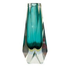 Vaso vintage in vetro di Murano Glass Sommerso, anni '70