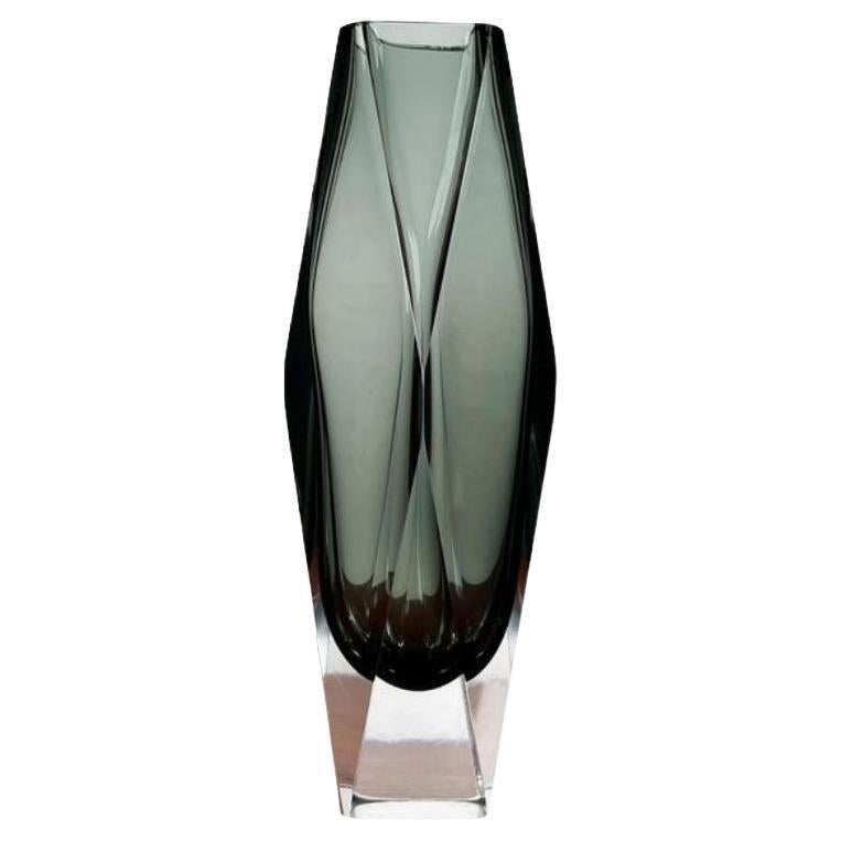 Vintage Italian Sommerso Murano Glass Vase, 1970s