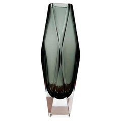 Vintage Italian Sommerso Murano Glass Vase, 1970s
