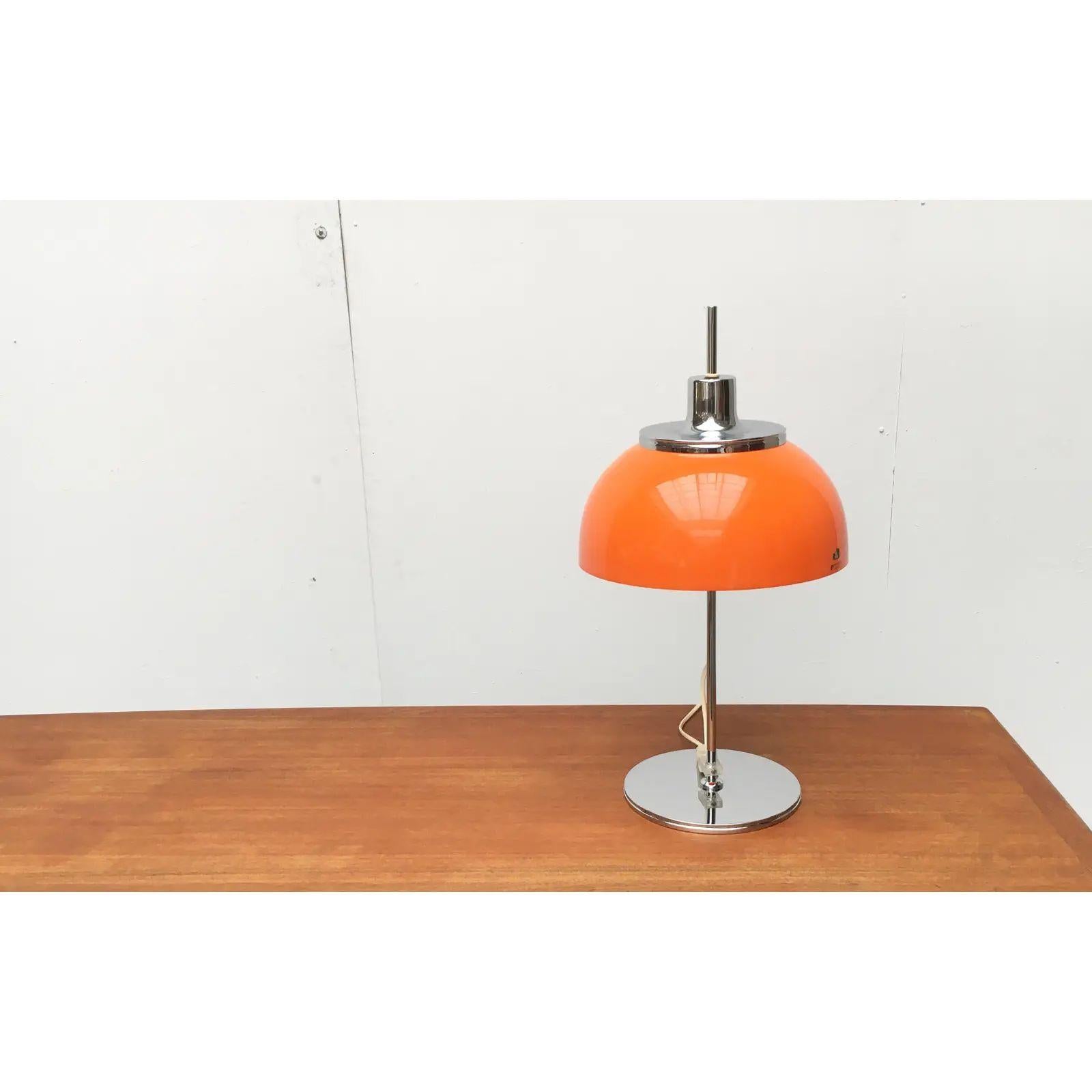 Vintage Italian Space Age Faro Table Lamp from Guzzini, 1970s For Sale 6