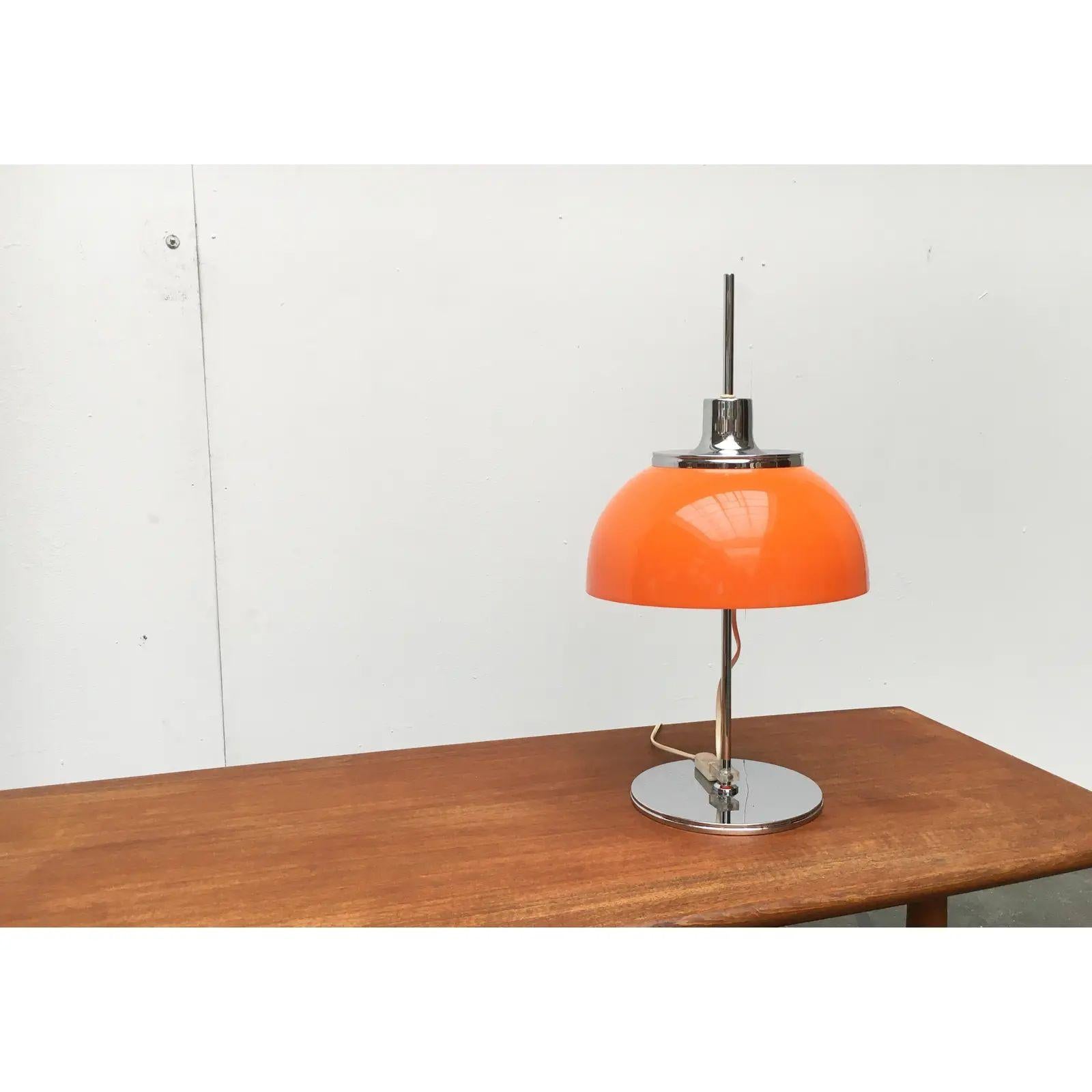 20th Century Vintage Italian Space Age Faro Table Lamp from Guzzini, 1970s For Sale