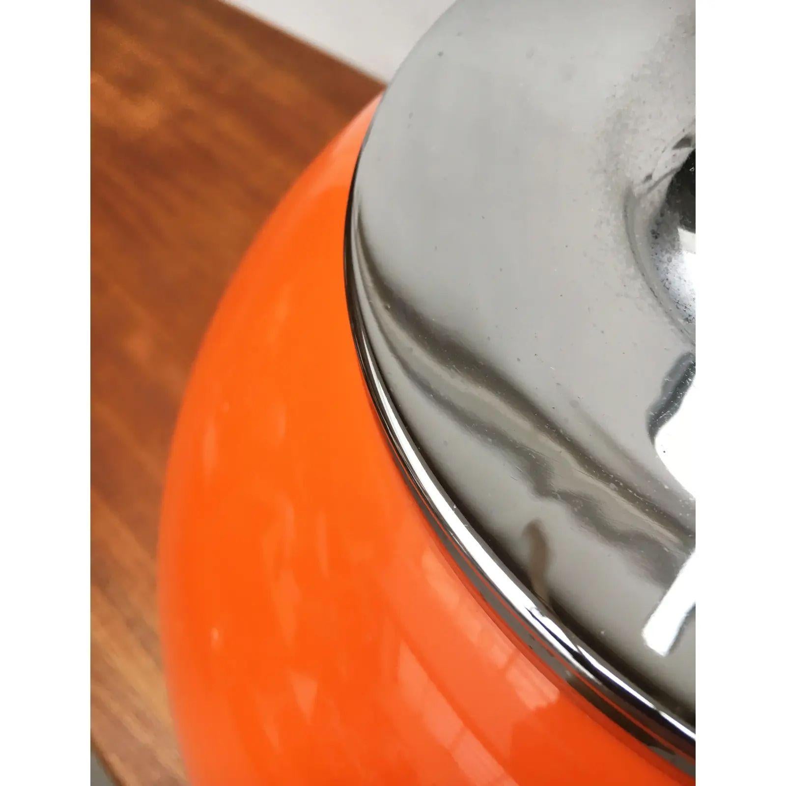 Metal Vintage Italian Space Age Faro Table Lamp from Guzzini, 1970s For Sale