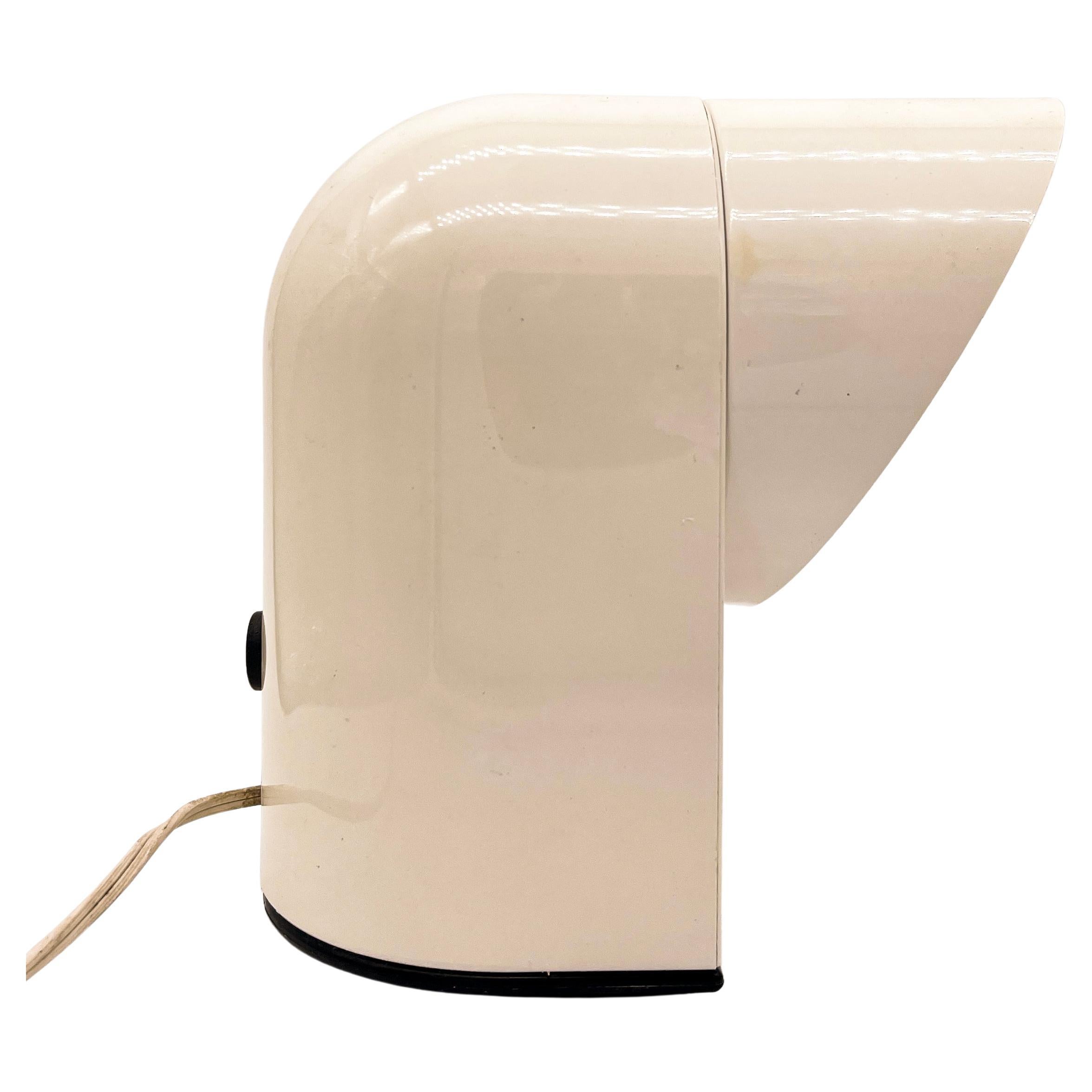 Vintage Italian Space Age "Oliver" White Table Lamp by Paolo Piva for Lumenform For Sale