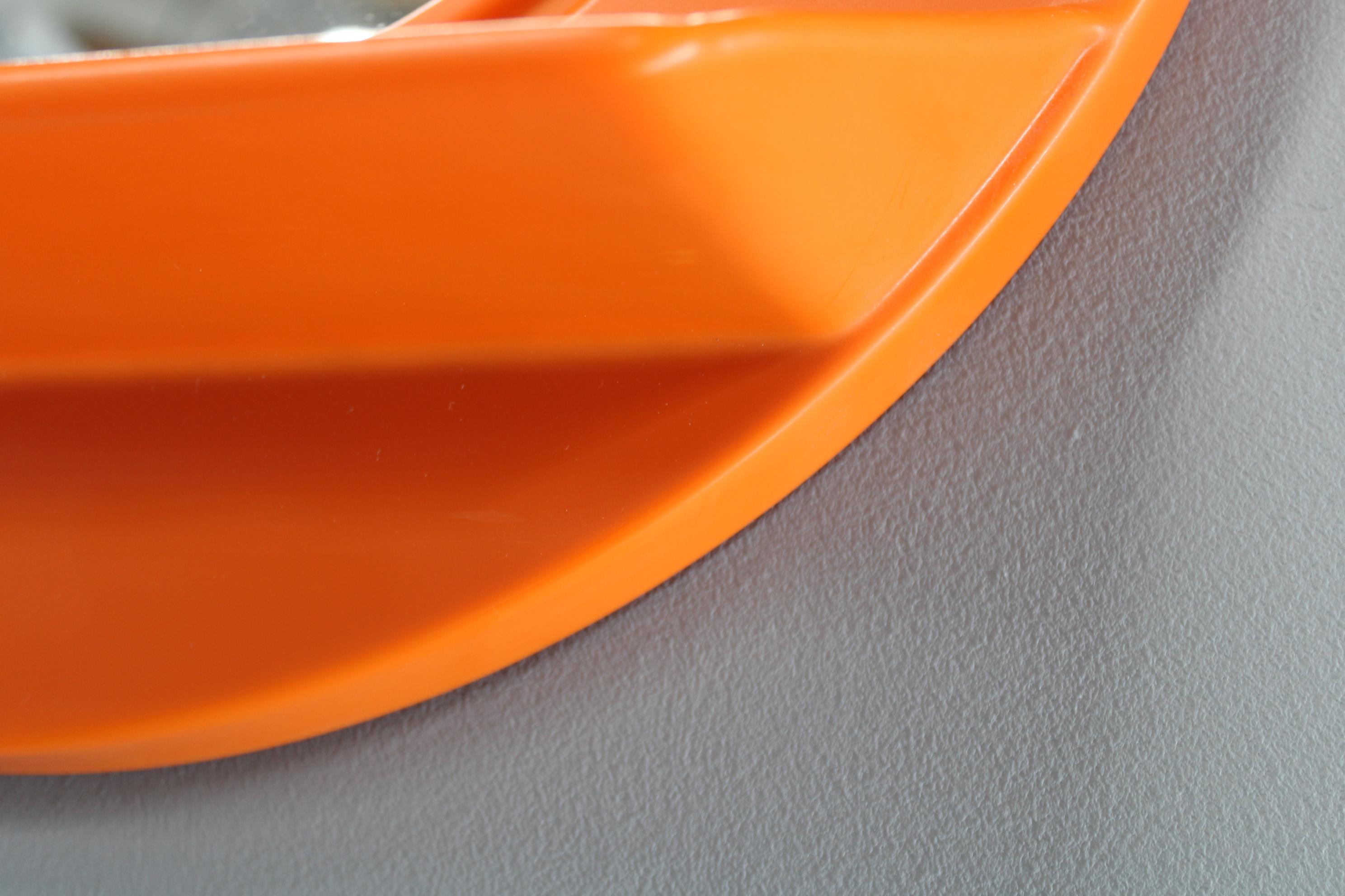 Miroir rond en plastique avec étagère, Vintage A Space AGE, 1970 en vente 4