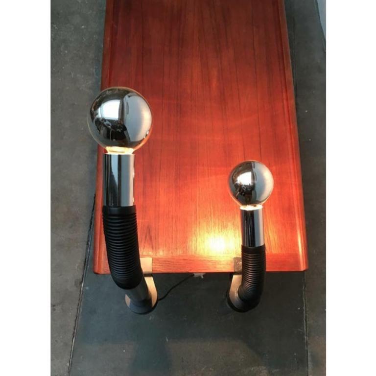 Lampe de table italienne de l'ère spatiale par Bellini pour Targetti, 1970 en vente 1