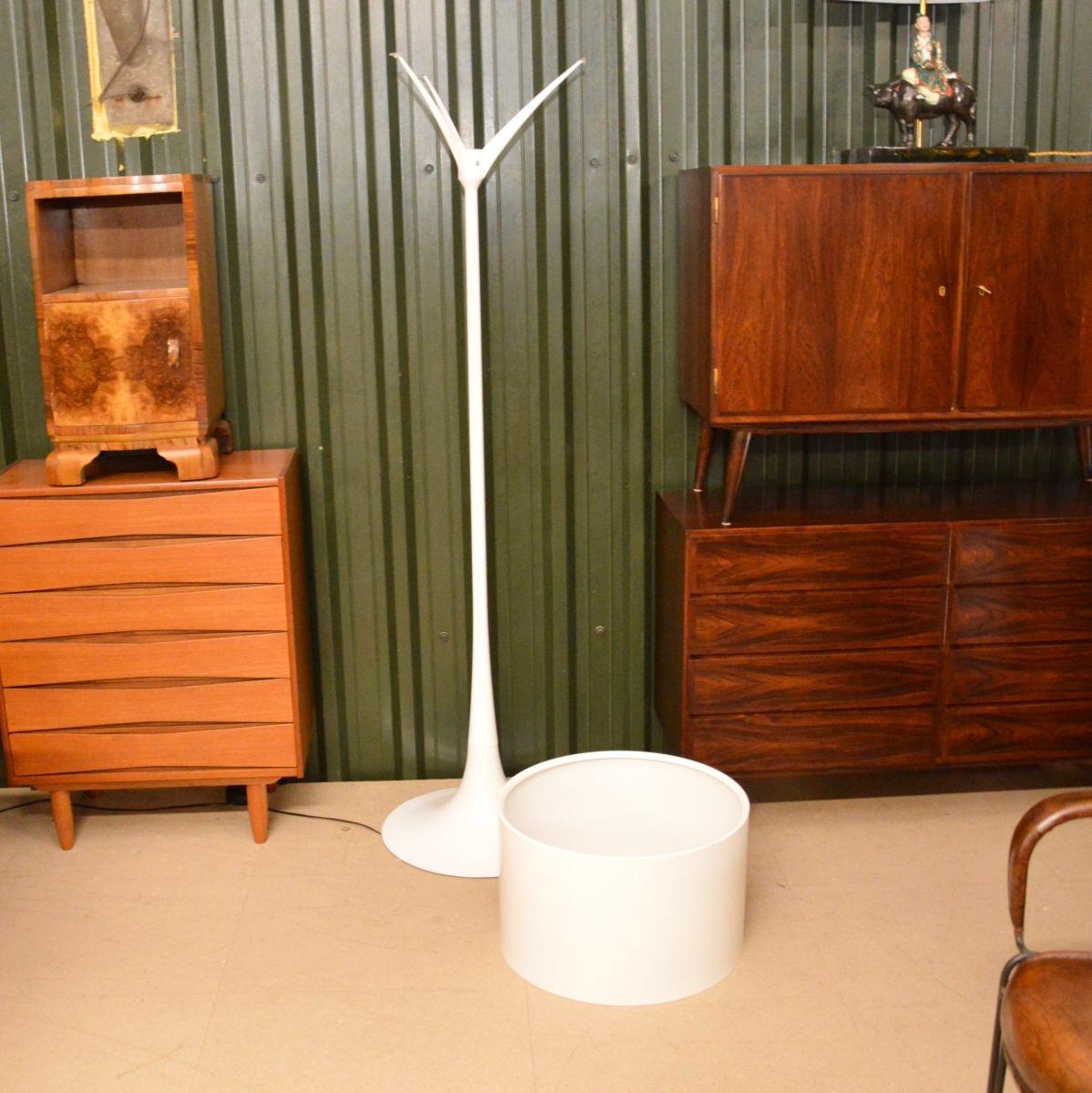 Mid-Century Modern Vintage Italian Spun Floor Lamp by Flos For Sale