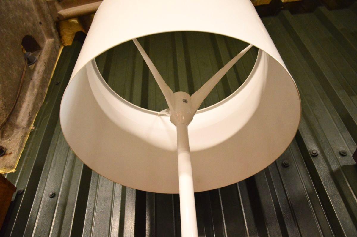 Metal Vintage Italian Spun Floor Lamp by Flos For Sale