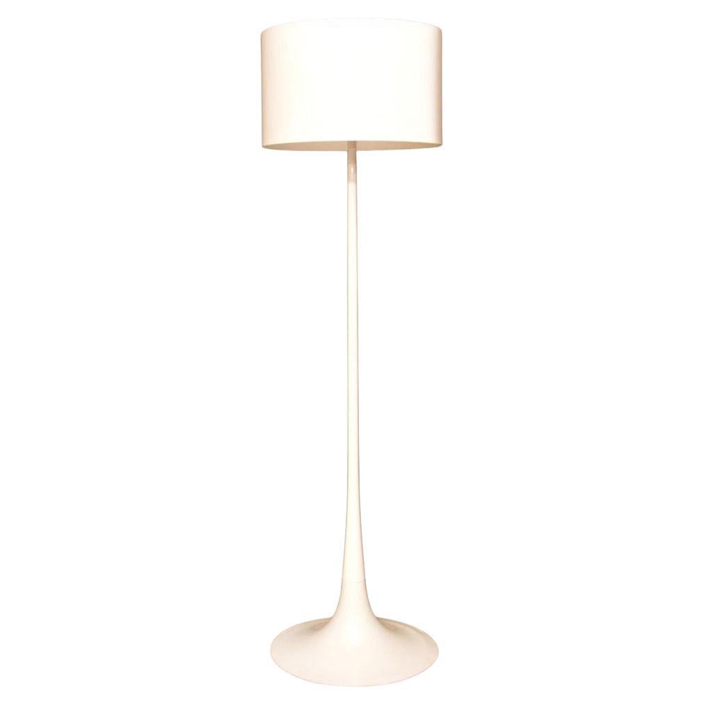 Vintage Italian Spun Floor Lamp by Flos For Sale