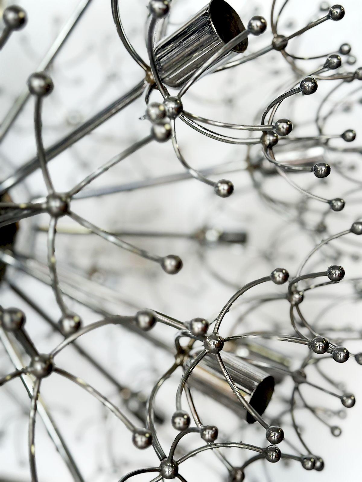 Italiano Lampadario Sputnik italiano d'epoca di Gaetano Sciolari in vendita