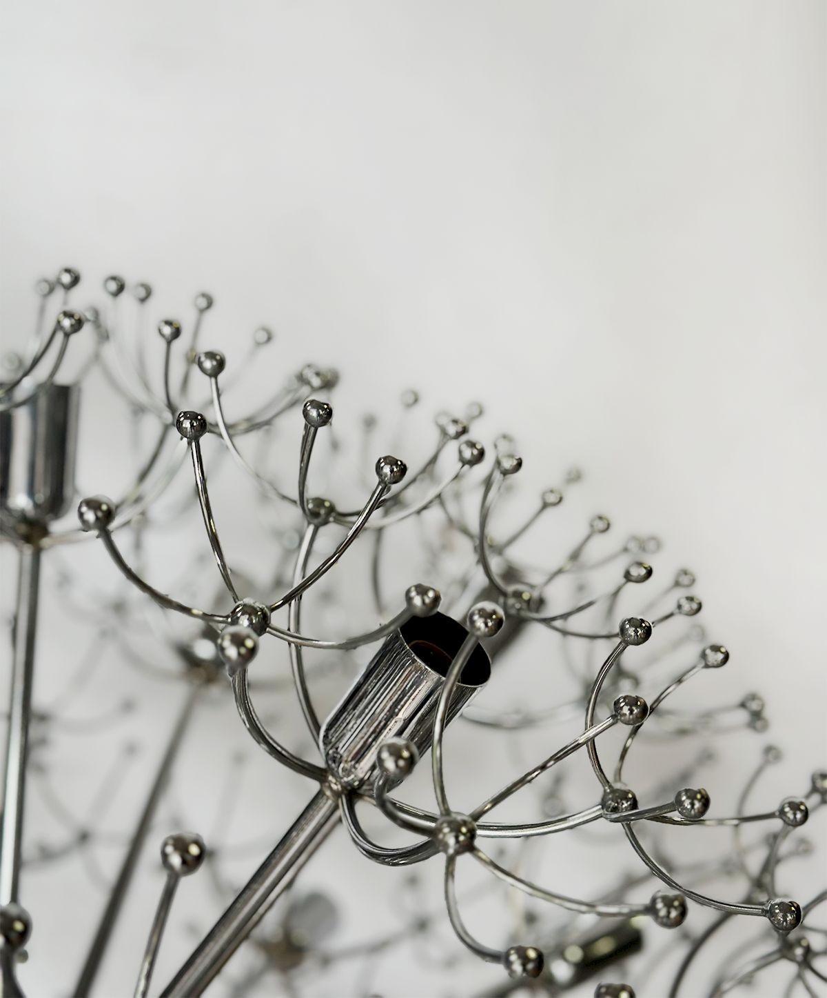 Metà XX secolo Lampadario Sputnik italiano d'epoca di Gaetano Sciolari in vendita