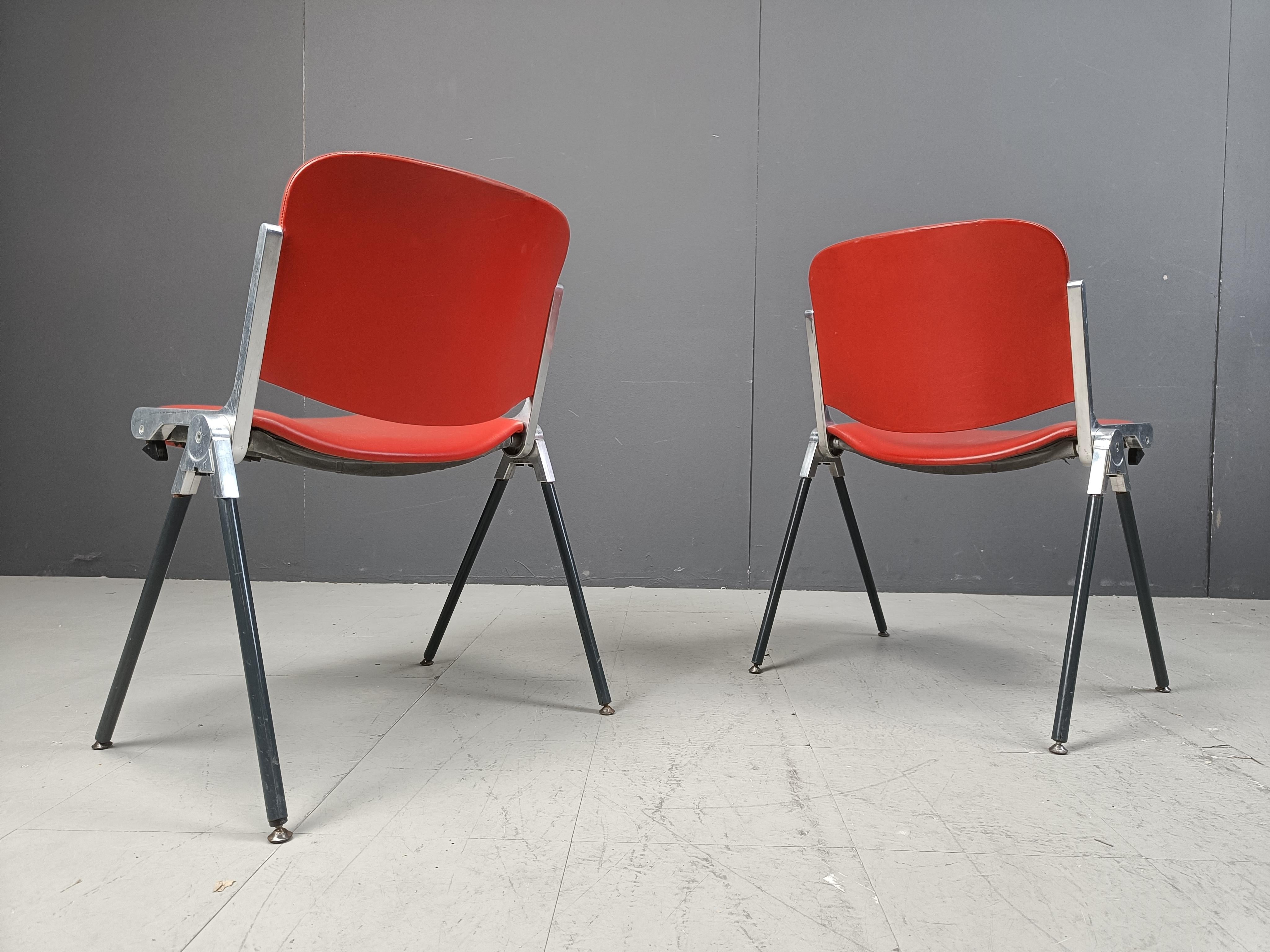 Vintage italian stackable dining chairs, 1970s For Sale 5