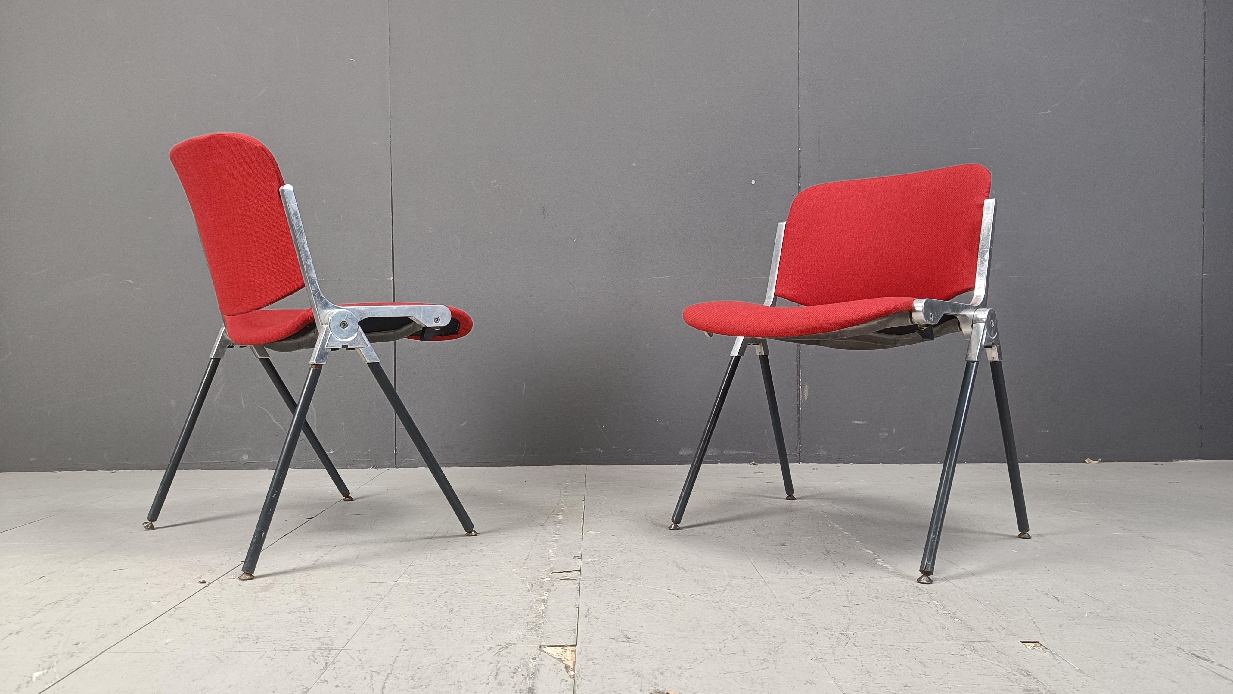 Vintage italian stackable dining chairs, 1970s 5