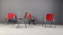 Vintage italian stackable dining chairs, 1970s