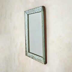 Vintage Italian Star Motif Wall Mirror
