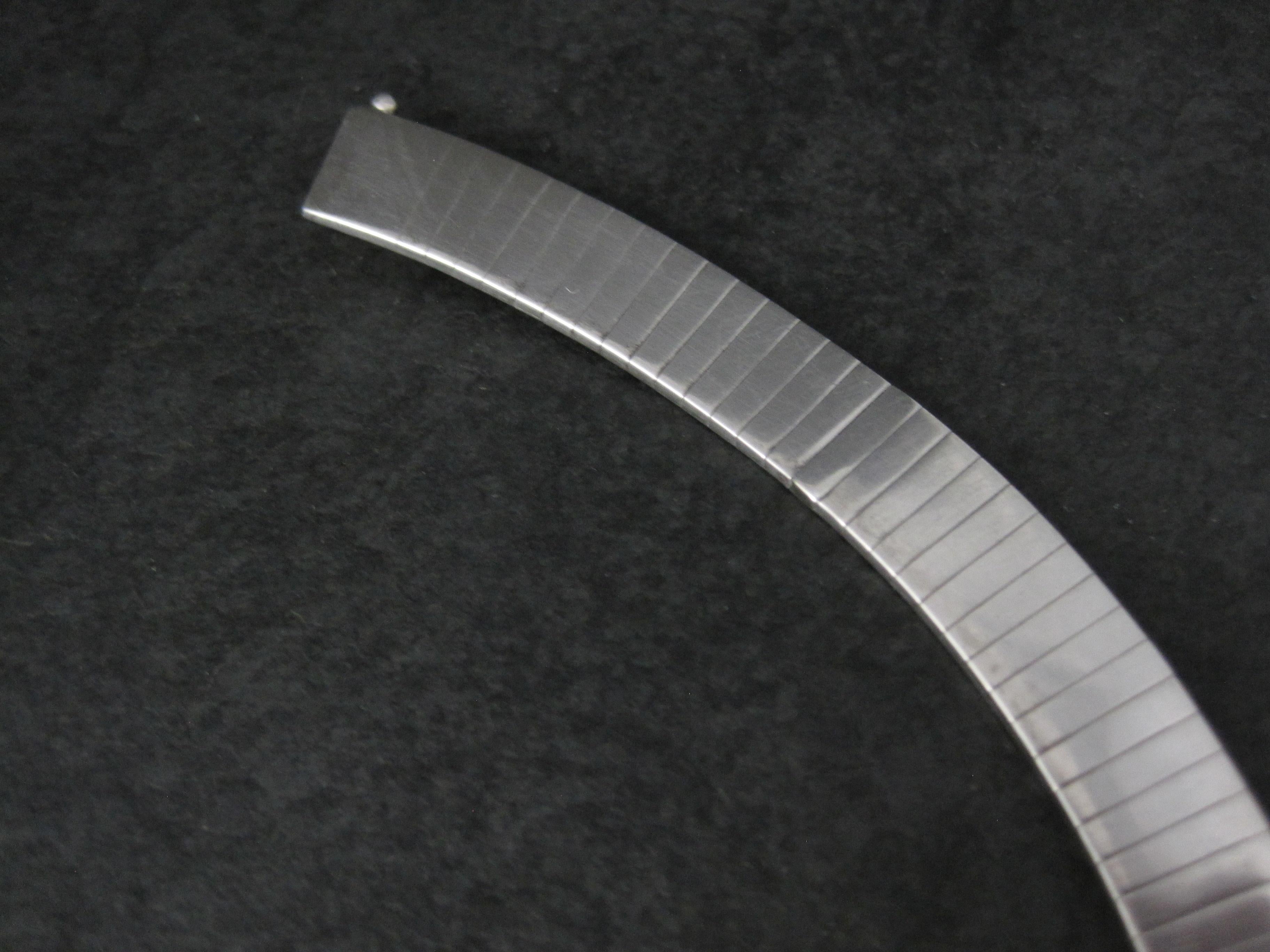 Italienische Sterling 10mm Choker-Halskette 14 Zoll Vintage Damen