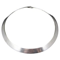 Italienische Sterling 10mm Choker-Halskette 14 Zoll Vintage