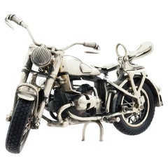 Vintage Italian Sterling Silver 925 Italian Signed Motorcycle Bike Harley