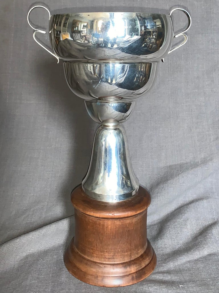 Vintage Italian Sterling Silver Racing Trophy For Sale at ...