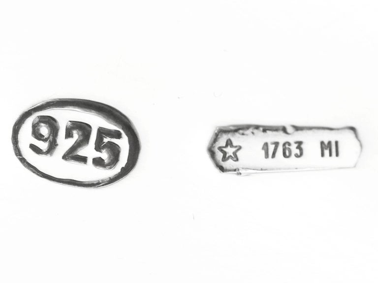 Vintage Italian Sterling Silver Teapot For Sale at 1stDibs