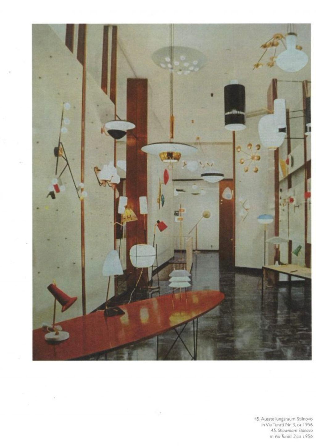 Lustre italien Stilnovo modèle 1036 en vente 1