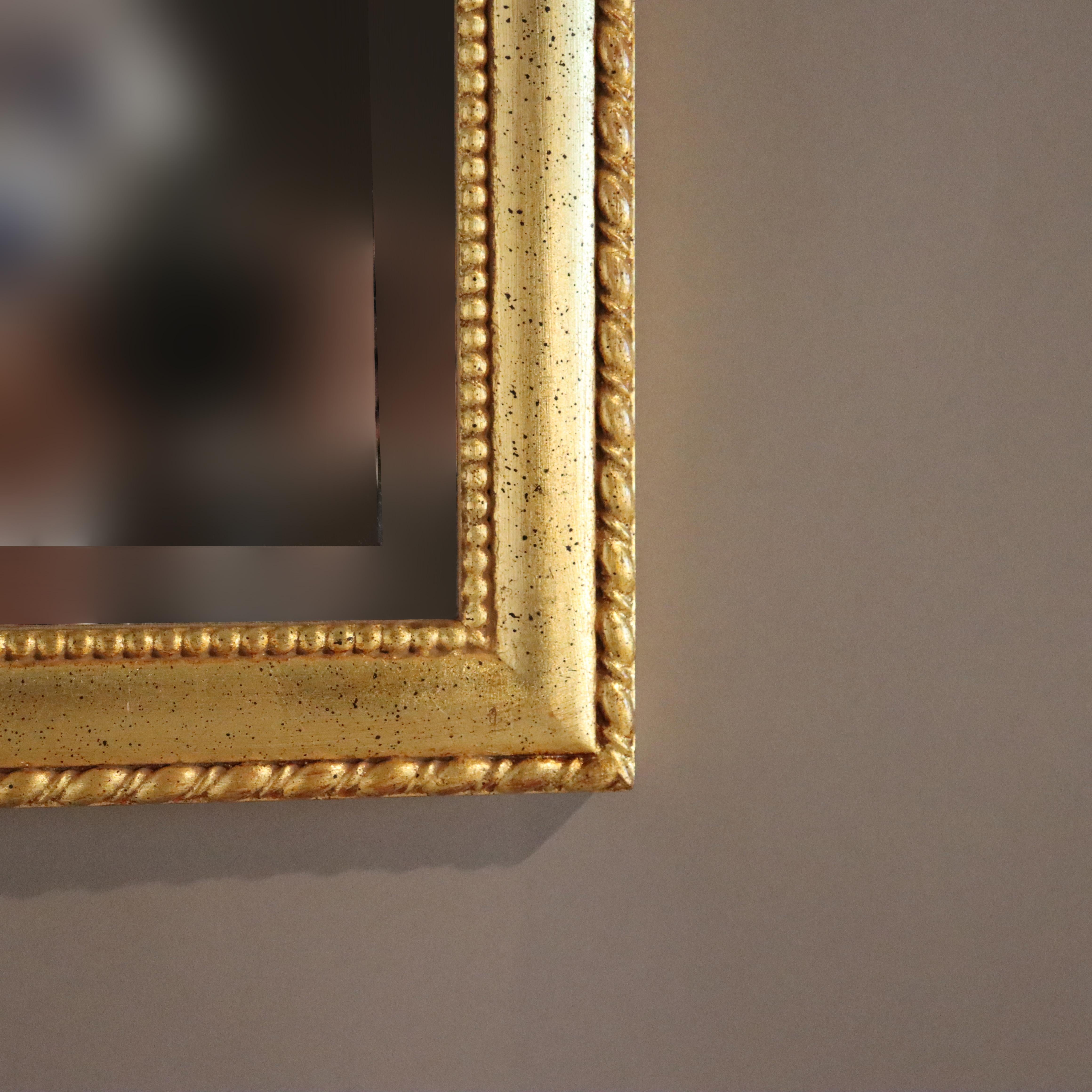 Vintage Italian Style Giltwood Urn & Swag Triptych Wall Mirror C1940 en vente 1