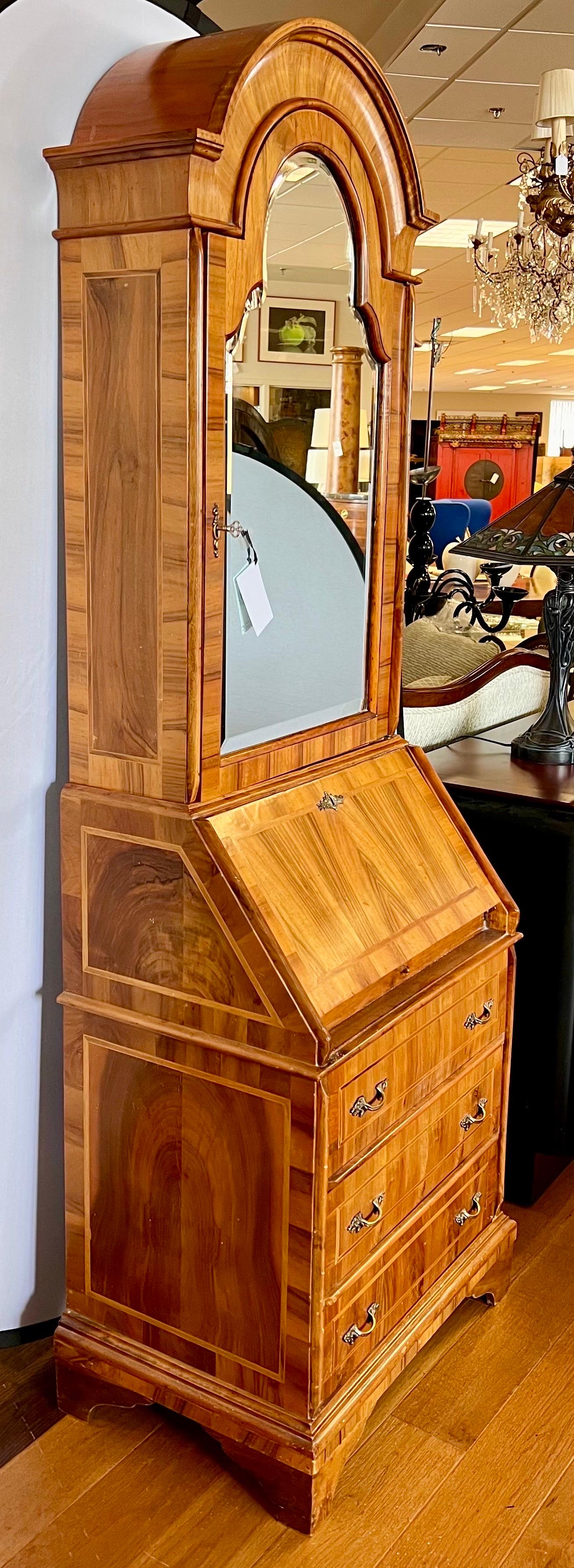 antique secretary desk with mirror