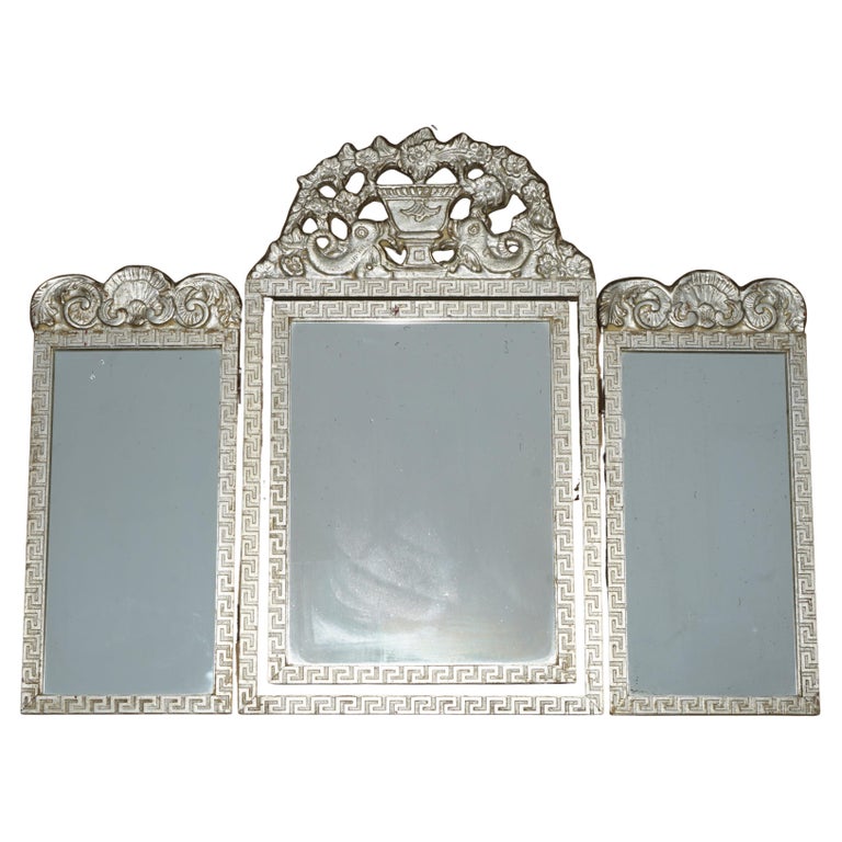 vintage silver dressing table Victorian Dressing Table Set by William Comyns