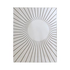Vintage Italian Sunbeam Wall Mirror by Rimadesio