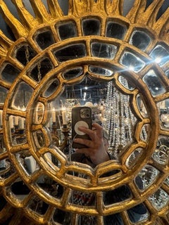 Vintage Italian Sunburst Mirror
