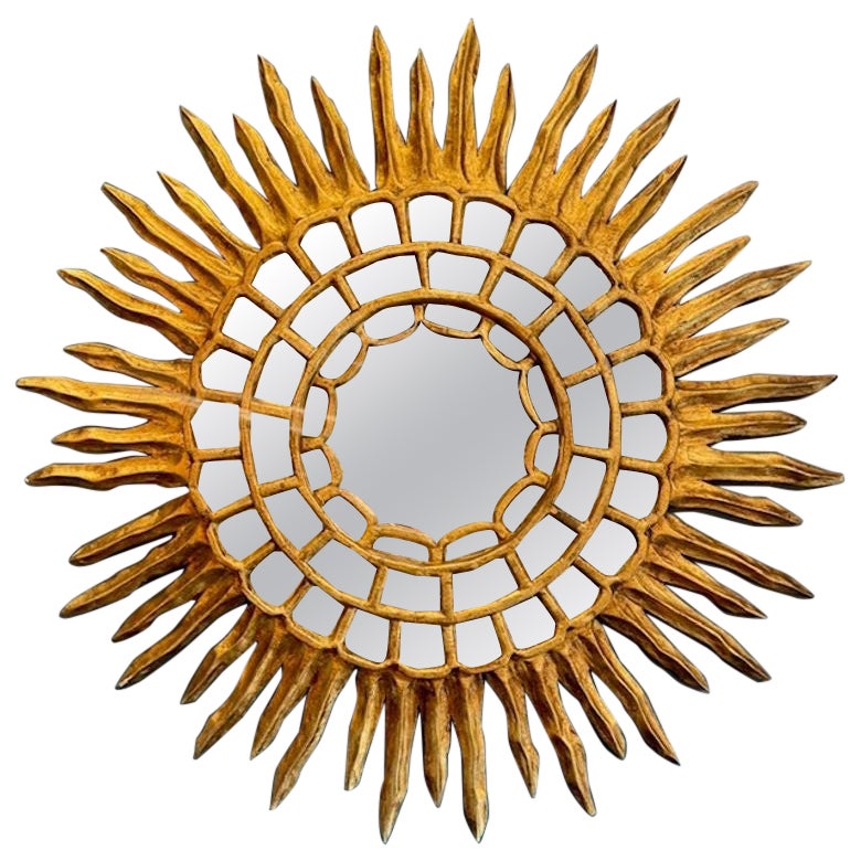 Vintage Italian Sunburst Mirror