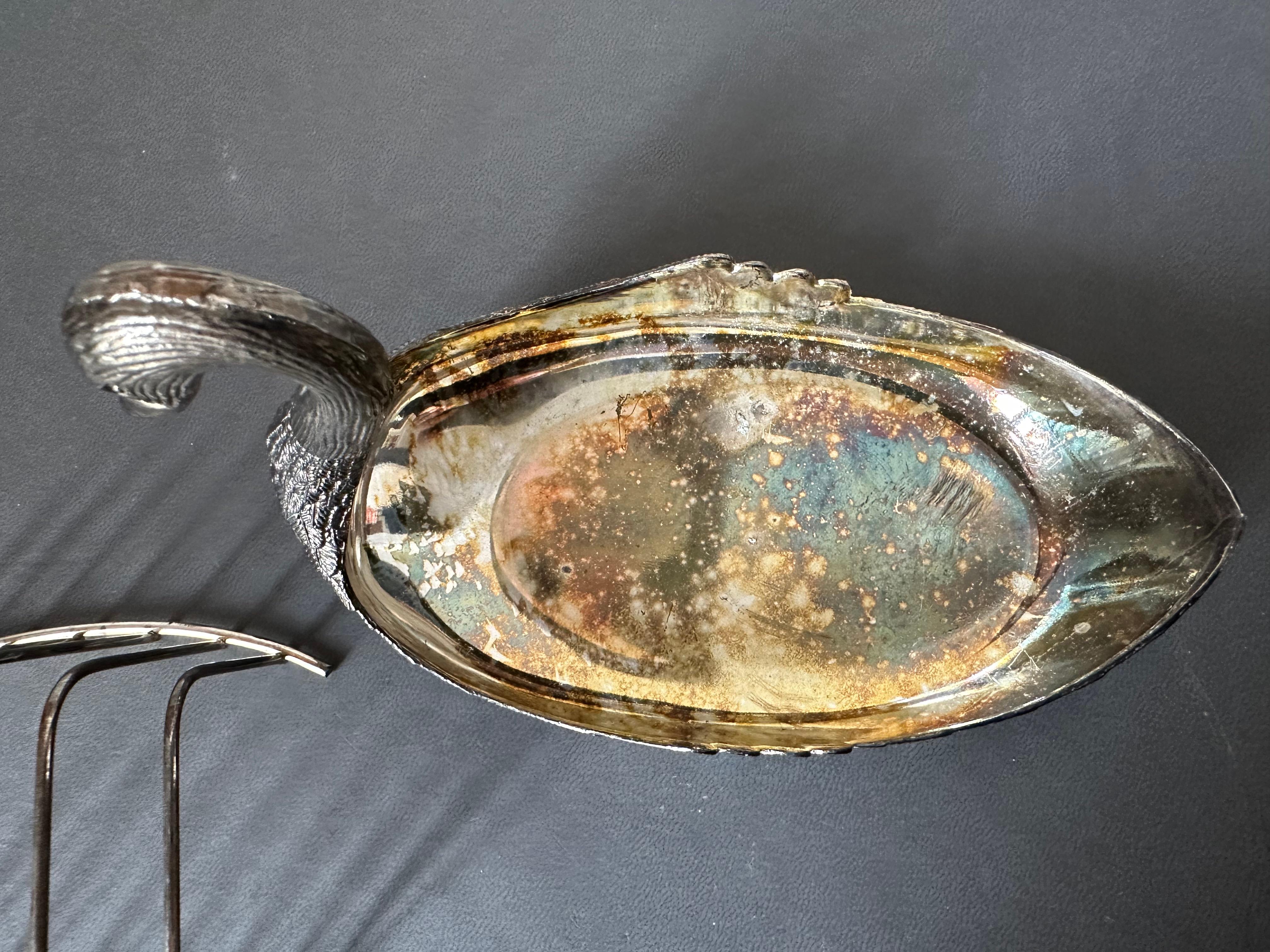 vintage Italian Swan Toast Rack, Silver-Plated, 1970s – Elegant and Versatile For Sale 2