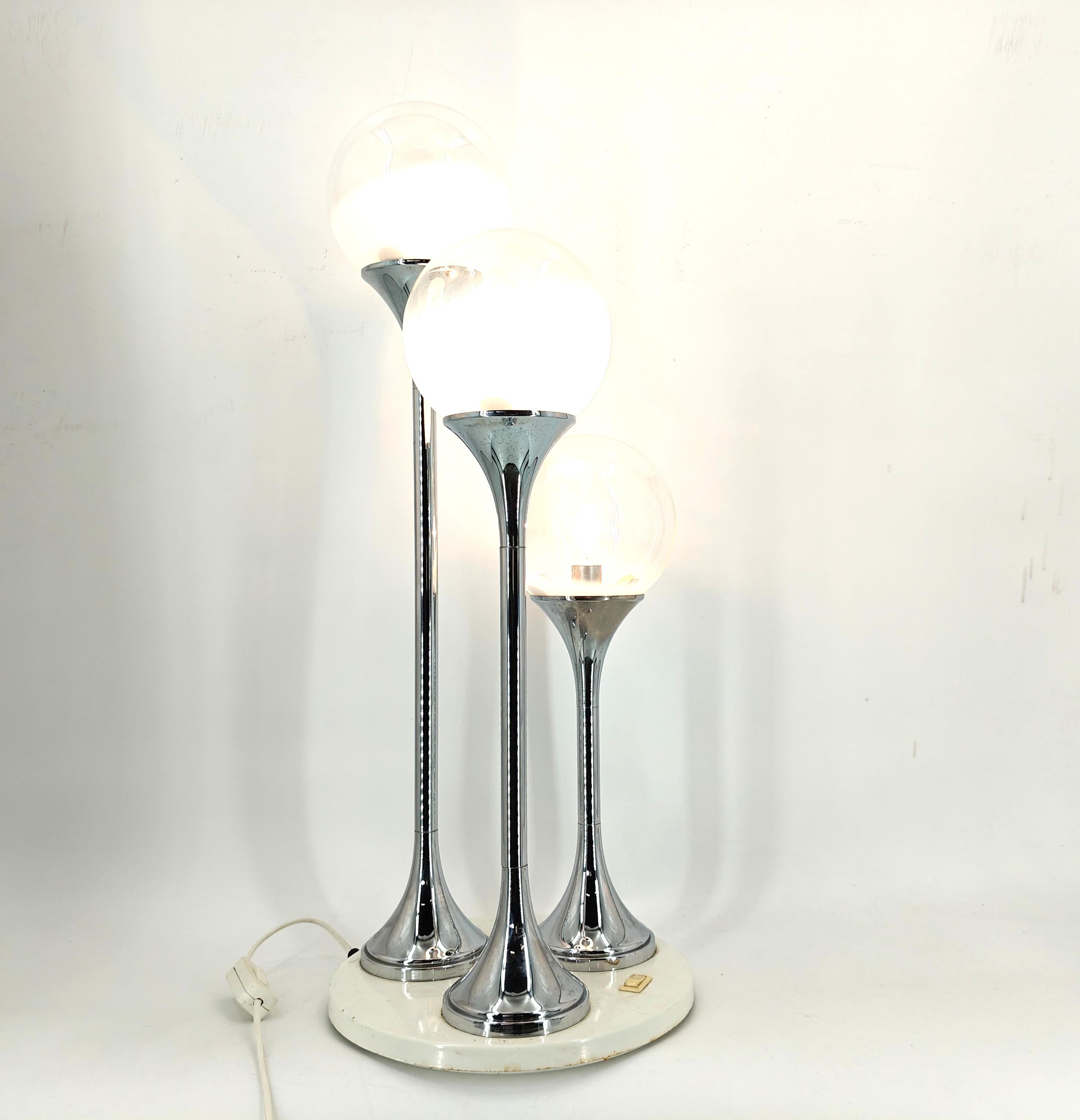 Lámpara de mesa Vintage Italian de Targetti Sankey, años 70 Moderno de mediados de siglo en venta