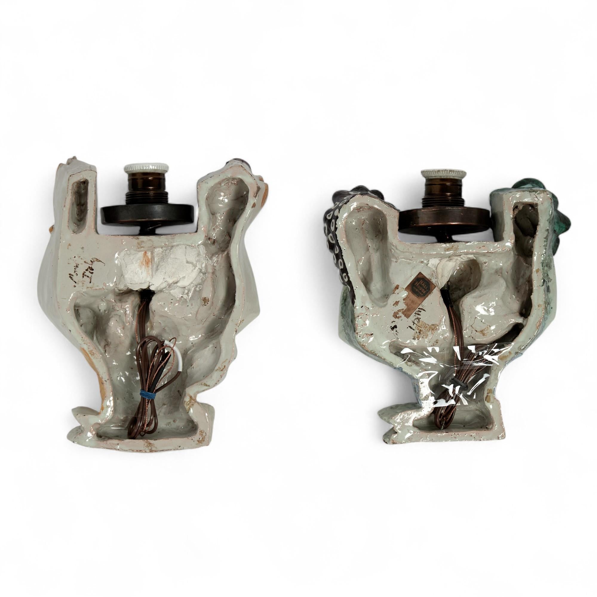 Vintage Italian Terra Cotta Spring and Autumn Figural Wall Sconces For Sale 7