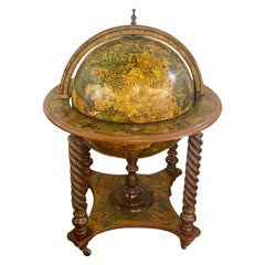 Vintage Italian Terrestrial Globe On Stand