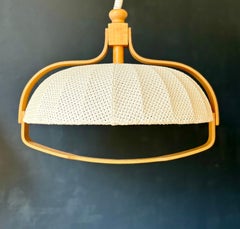 Pendentif dôme ajustable en textile italien vintage, 1970