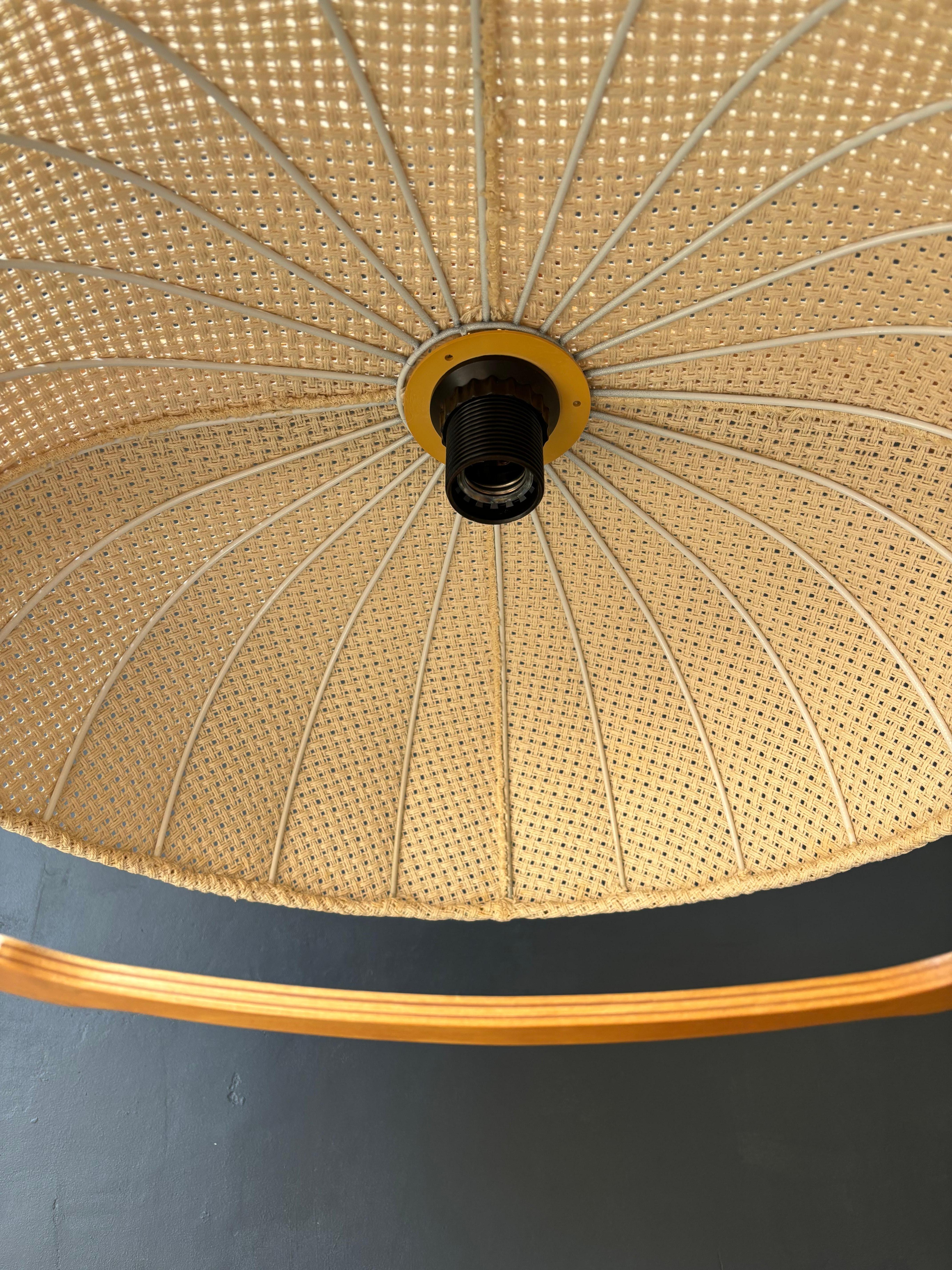 Ciondolo a cupola regolabile in tessuto italiano vintage, anni '70 in vendita 1
