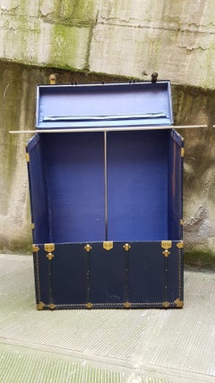 Mid-20th Century Italian Pair of Theater Blue Trunks, 1950